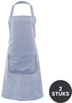 Tablier STELLA 70x85cm, SET/2, bleu clair