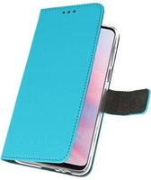 Wallet Case Hoesje voor Huawei Y9 2019 Blauw