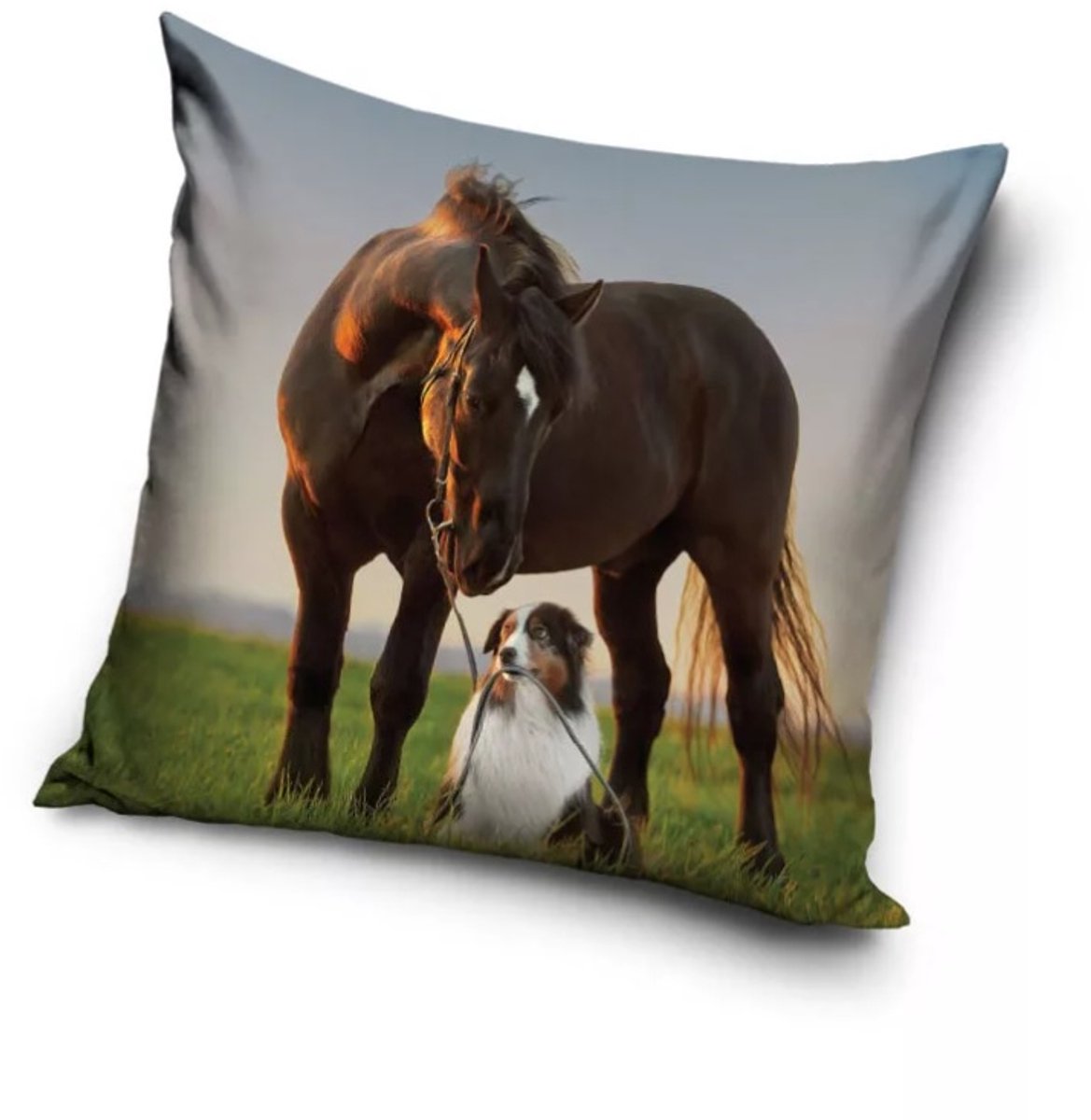 Horses Sunset Companions kussenhoes 40x40 cm
