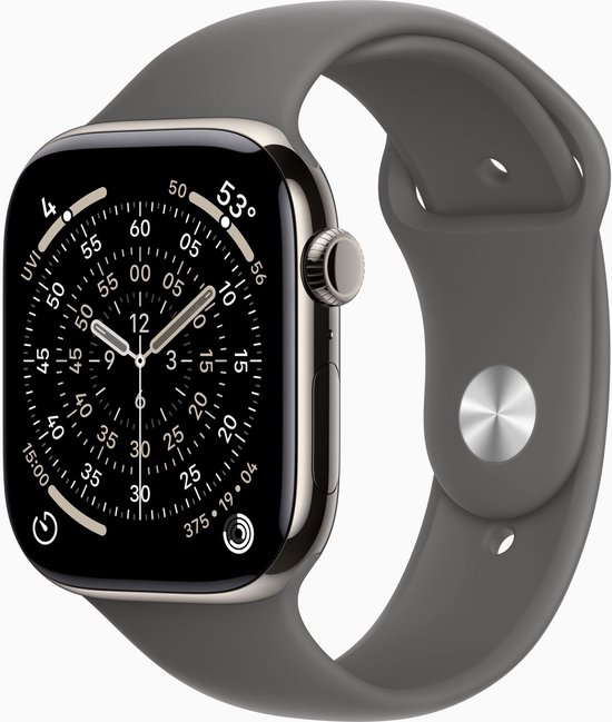 Apple Watch Series 11 GPS + mobiel netwerk 42 mm, naturel titanium