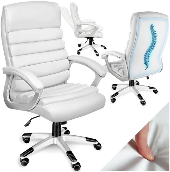 TecTake bureaustoel Paul - Wit