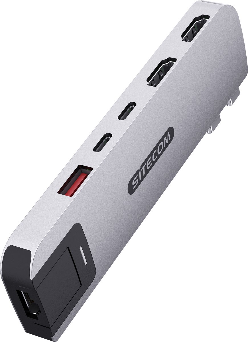 Sitecom 6-in-2 MacBook Pro Multiport Hub dockingstation