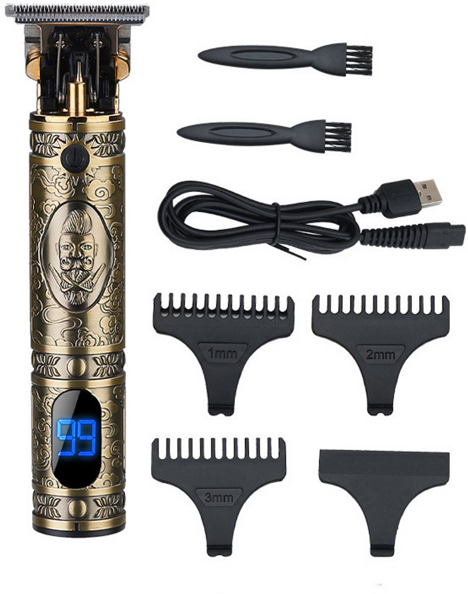 Elektrische tondeuse en trimmer in stijlvol retro-design