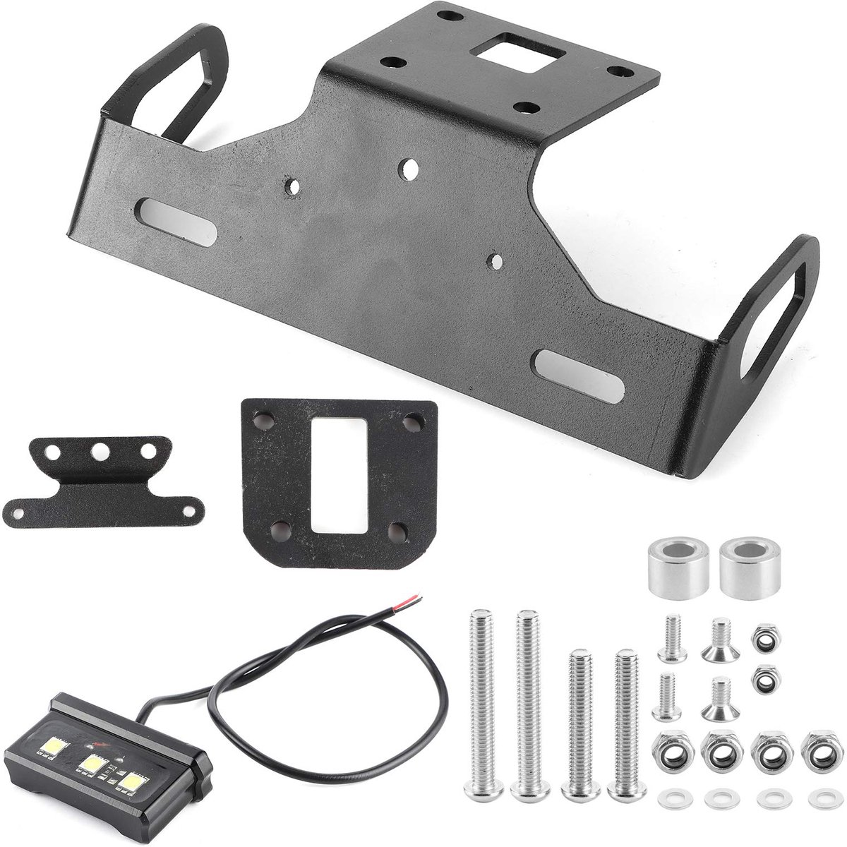 Kentekenplaathouder Z800 2013-2018 - Achter met LED-verlichting - 3 mm Aluminium