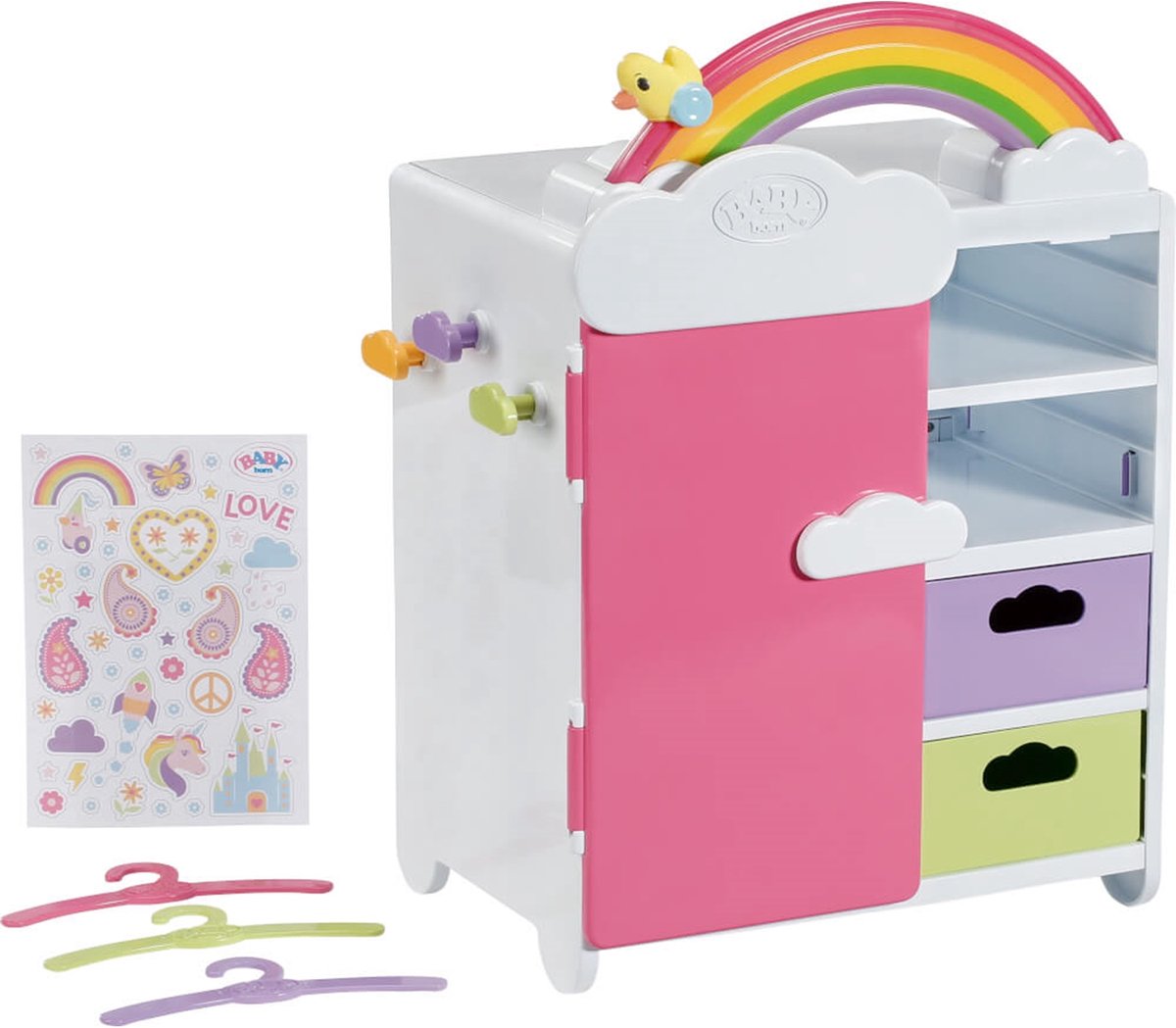 BABY born Regenboogkledingkast
