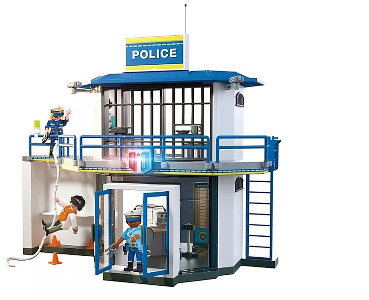 PLAYMOBIL Action Heroes: Politiebureau met Onderzoekskamer - 71874 — afbeelding 4