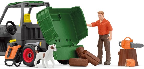 schleich FARM WORLD Houtzager met voertuig - 42659 van Merkloos — afbeelding 3