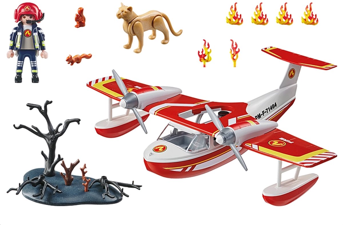 PLAYMOBIL Action Heroes Brandweervliegtuig met blusfunctie - 71463 — afbeelding 2
