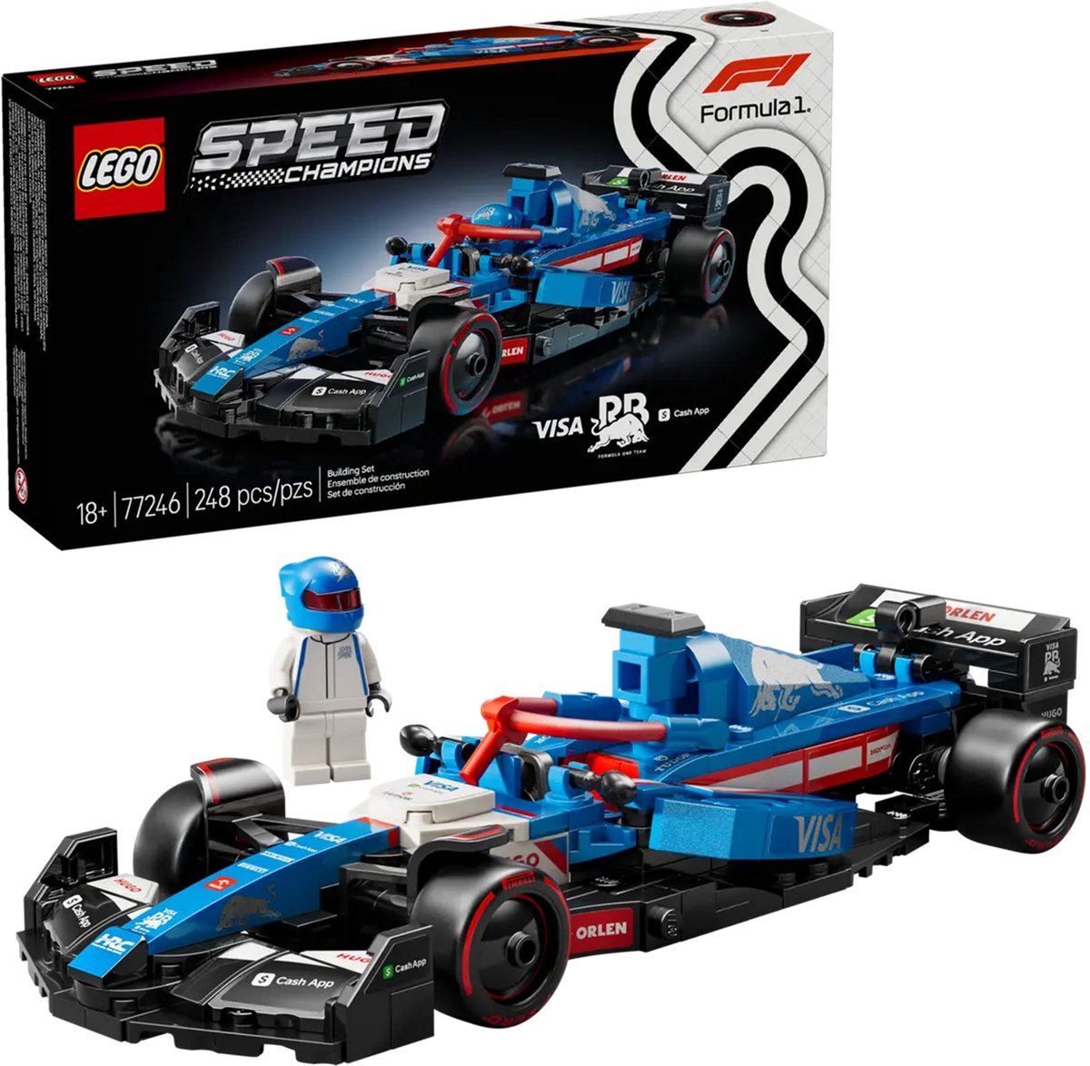 LEGO Speed Champions Visa Cash App RB VCARB 01 F1 racewagen Set - 77246 — afbeelding 18