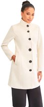 Versano Violet NG Dames Mantel Manteljas 3 kwart Winterjas M - Creme