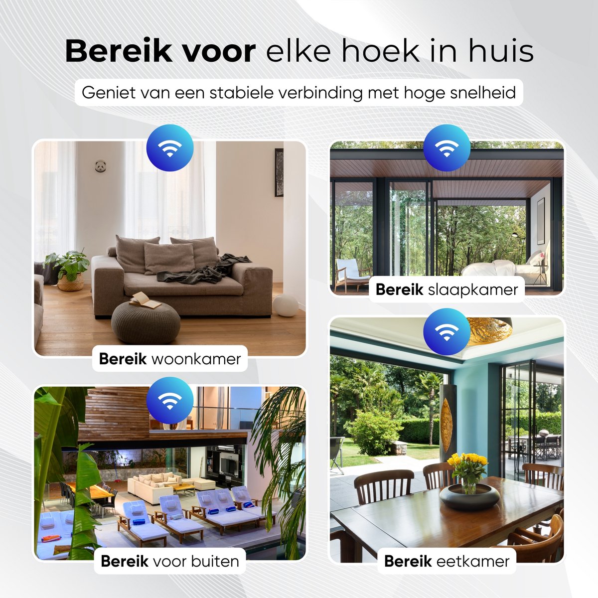 Afbeelding 2 van WiFi Versterker Stopcontact – 1200 Mbit/s – Dual Band 2.4G & 5G – WiFi Repeater – WiFi Booster – WiFi Extender – Inclusief Ethernetpoort & NL Handleiding
