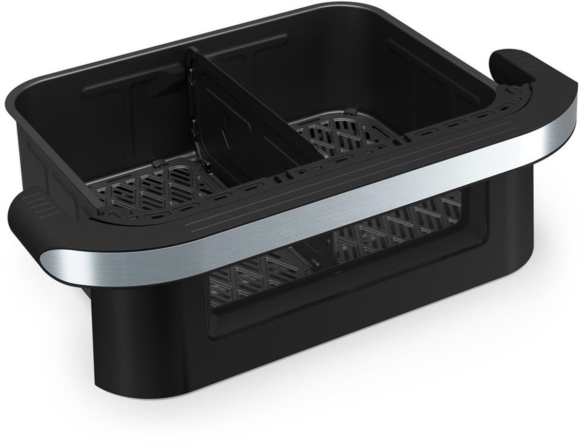 Dualzone Flex Airfryer 10L Tristar – 2800W, Dubbele Heteluchtfriteuse, 8 Programma’s, Digitaal, Zwart/RVS - Afbeelding 4