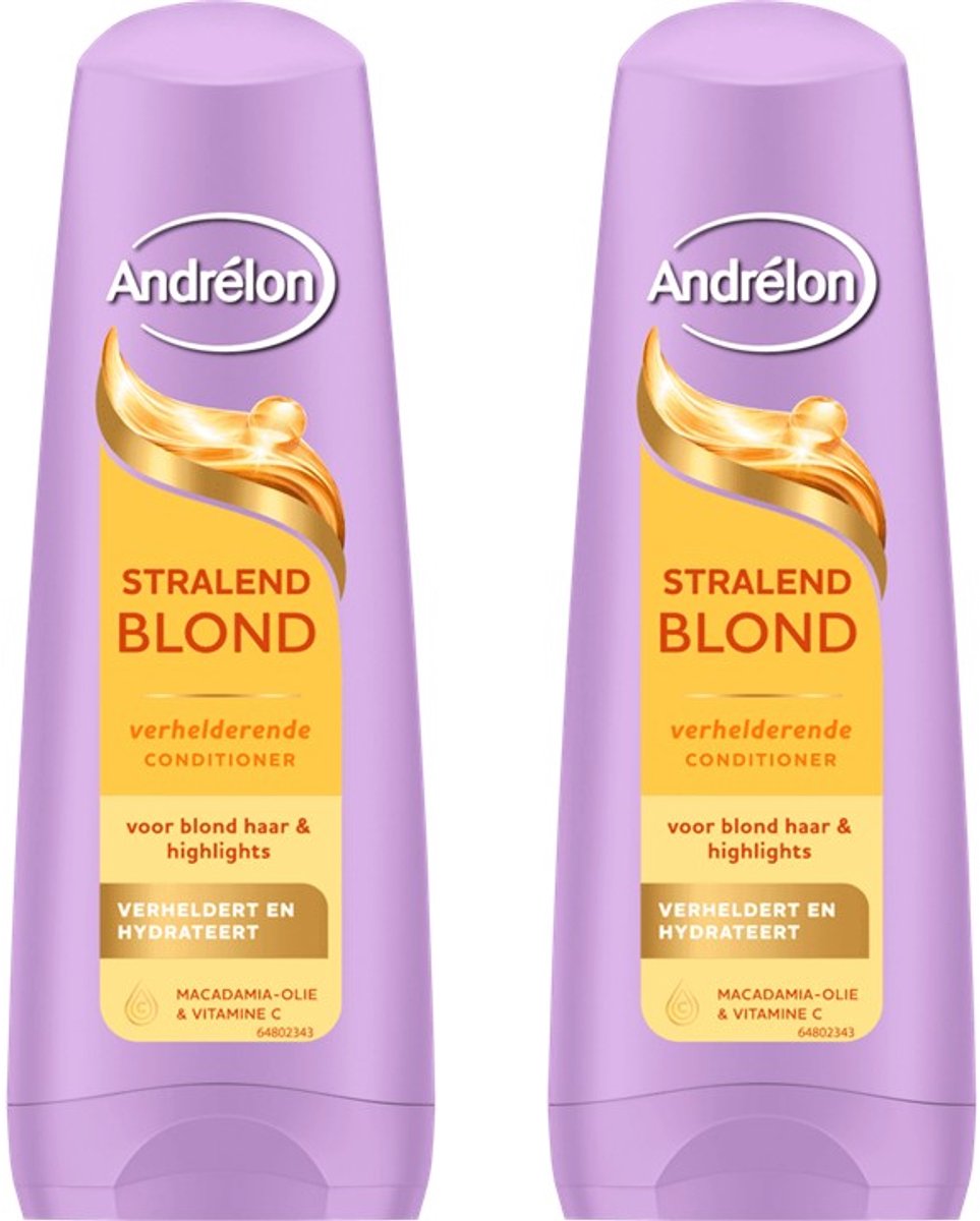 Andrélon Stralend Blond Conditioner - Voordeelverpakking 2 x 200 ml