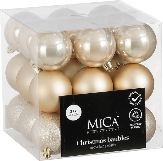 Boule de Noël crème incassable