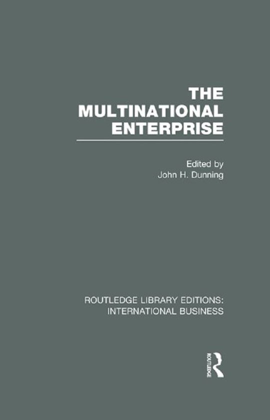 Routledge Library Editions: International Business - The Mul ... - cover