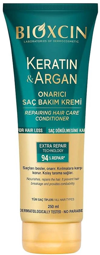 Bioxcin Keratin & Argan - Herstellende Haarconditioner - Beschadigd Haar - 250 ml