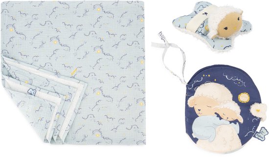 Foto: Yippiez zacht knisperboek baby box speelgoed zwart wit contrasterend sensorisch leren kraamkado kraamcadeau