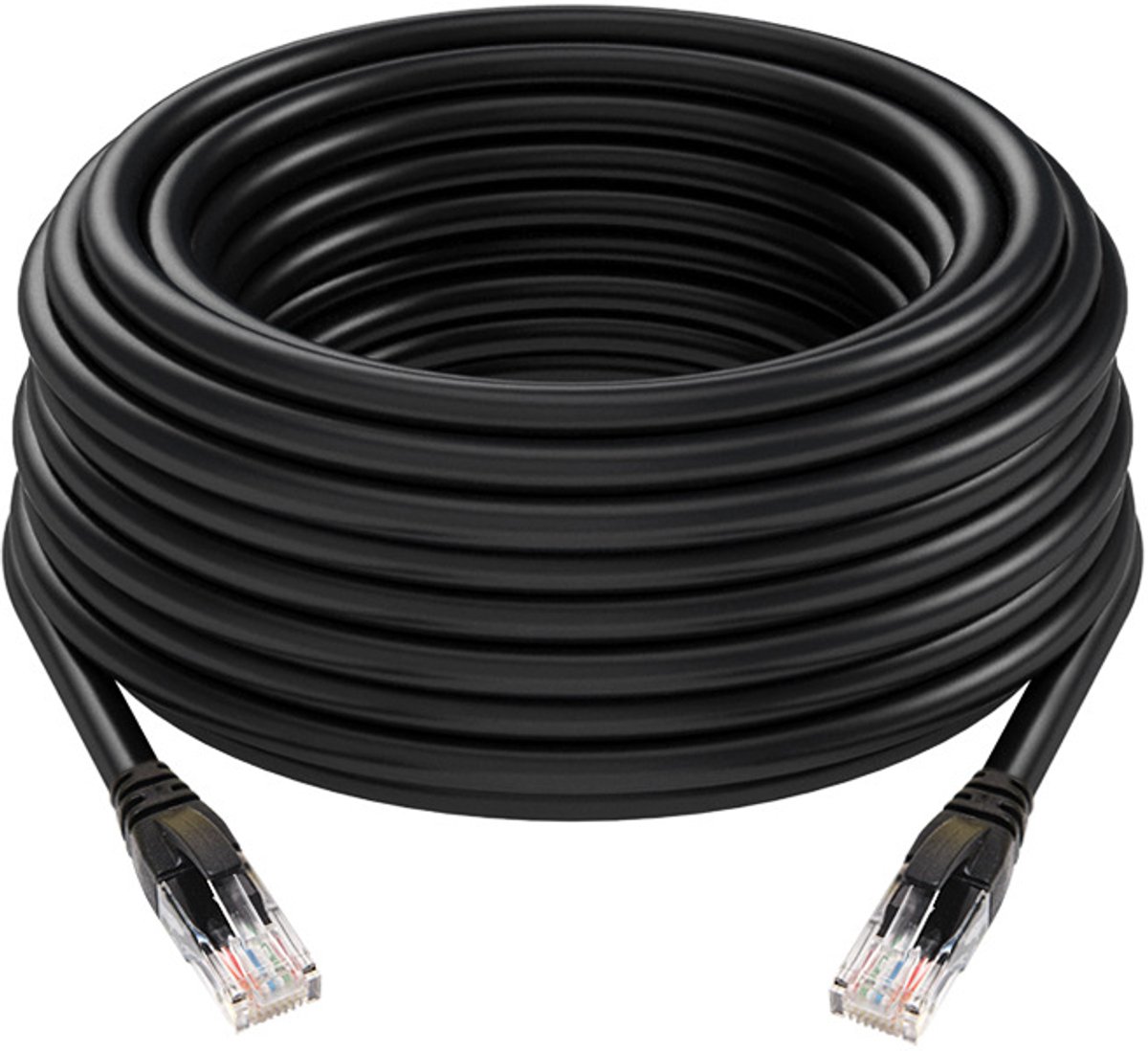 10 Gbps 5-pack Cat 6 Ethernet-kabel - 5 m, Cat 6-kabel, Cat 6-draads Ethernet-kabel, zwart
