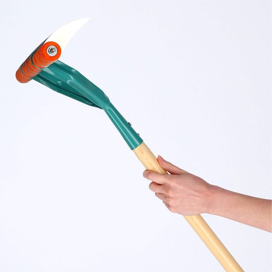 KADAX verticuteermachine voor dames, snijhark met 168 cm steel, manuele stalen verticuteermachine, moshark voor tuin, gazonbeluchter, manuele beluchtingsvork (eenzijdig) van KADAX — afbeelding 5