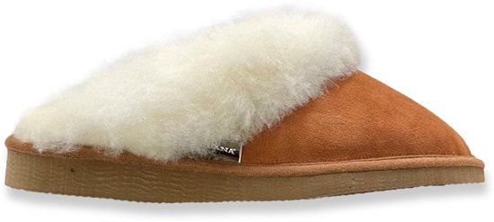 Chaussons et chaussons Texelana pour femmes & hommes - slip-on/pantoufles en peau de mouton avec bordure en fourrure - modèle Tara - taille 39