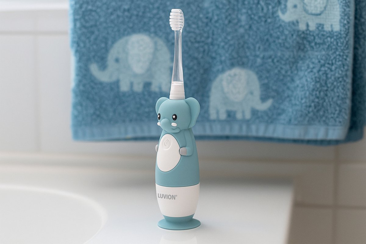 LUVION® 400S Elephant - Sonische Elektrische Tandenborstel kind voor Baby en Peuter - 0 t/m 4 Jaar - Met Timer — afbeelding 4