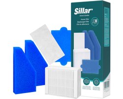Sillar, set 5 stofzuigerfilter, wasbaar, HEPA, motorfilter, sponzenfilters, geschiktvoor de waterstofzuiger Thomas Aqua+ Pet & Family, Perfect Air, Twin, vervanging EA 787241.787276.787203