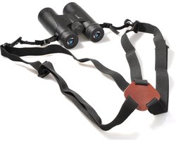 Telescoopriem - Verstelbare verrekijkerriem met X-type - Decompressiecamerariem voor buitenwandelen - Gemakkelijk mee te nemen decompressieriem voor buitensporten (zwart, één maat)