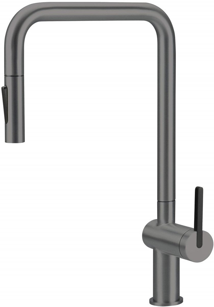 Kitchen faucet with pull-out spout