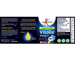 Lucovitaal Lucovitaal Visolie Omega 3 mini softgels - 2 x 60 softgels - 60 stuks