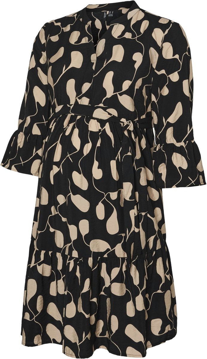Vero Moda MATERNITY - VMMJOSIE 3/4 SHORT DRESS WVN - Dames - Mini jurken Black