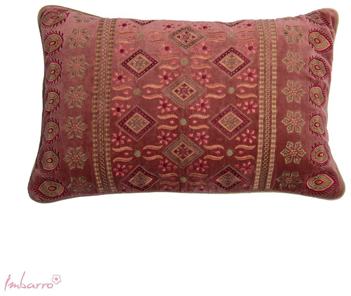 Imbarro Home & Fashion - Sierkussen - Nina - Paars, Rood - 40 x 60 cm