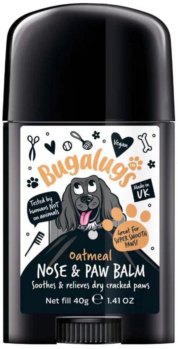 Bugalugs - Neus En Poten Honden Balm Stick - Verzacht De Droge Huid - Zonder Parabenen, Siliconen En SLES - Vegan - 40G