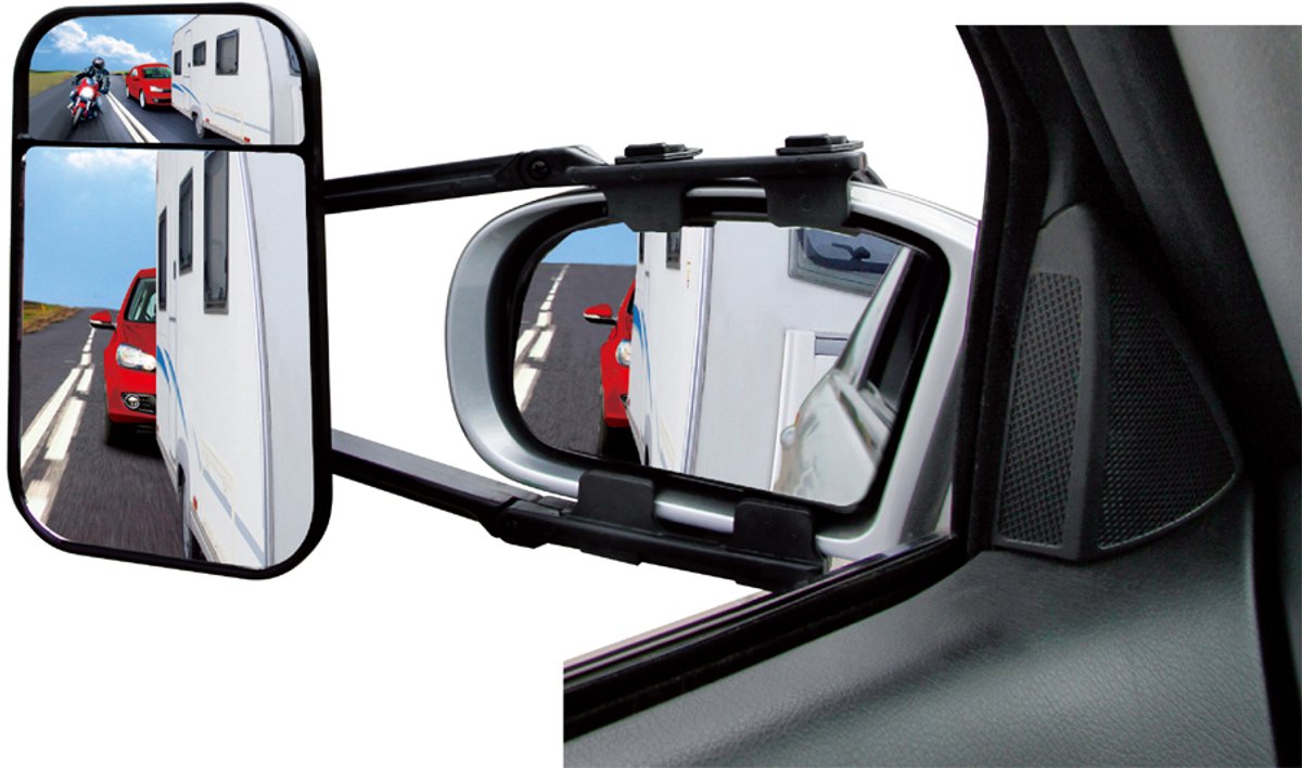 IWH Caravanspiegel XL Duo 019606 Achteruitkijkspiegel 220 mm x 125 mm