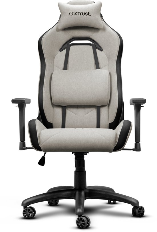 Trust GXT 723B Ruya Fabric - Gaming Stoel – Ergonomisch – Bureaustoel – Verstelbaar – Gamestoelen – Gaming Chair – Beige