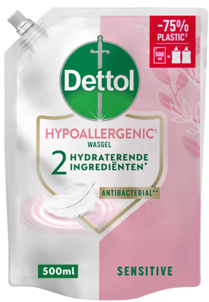 Dettol Refill Handzeep Sensitive - 3 x 500 ml - Voordeelverpakking