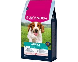 Eukanuba Adult Small & Medium Breed - Hondenbrokken - Zalm Gerst 12 kg