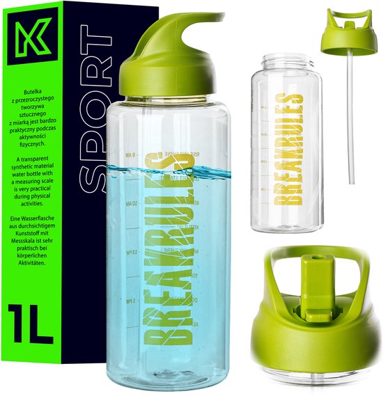 KADAX Tritan Sport 1L fles 34078 groen <12> K — afbeelding 2