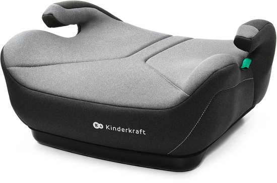 Kinderkraft I-BOOST 2 i-Size - Zitverhoger - Autostoel Booster - 125-150 cm 22-36 kg – 6-12 Jaar – R129 Goedgekeurd – Grijs