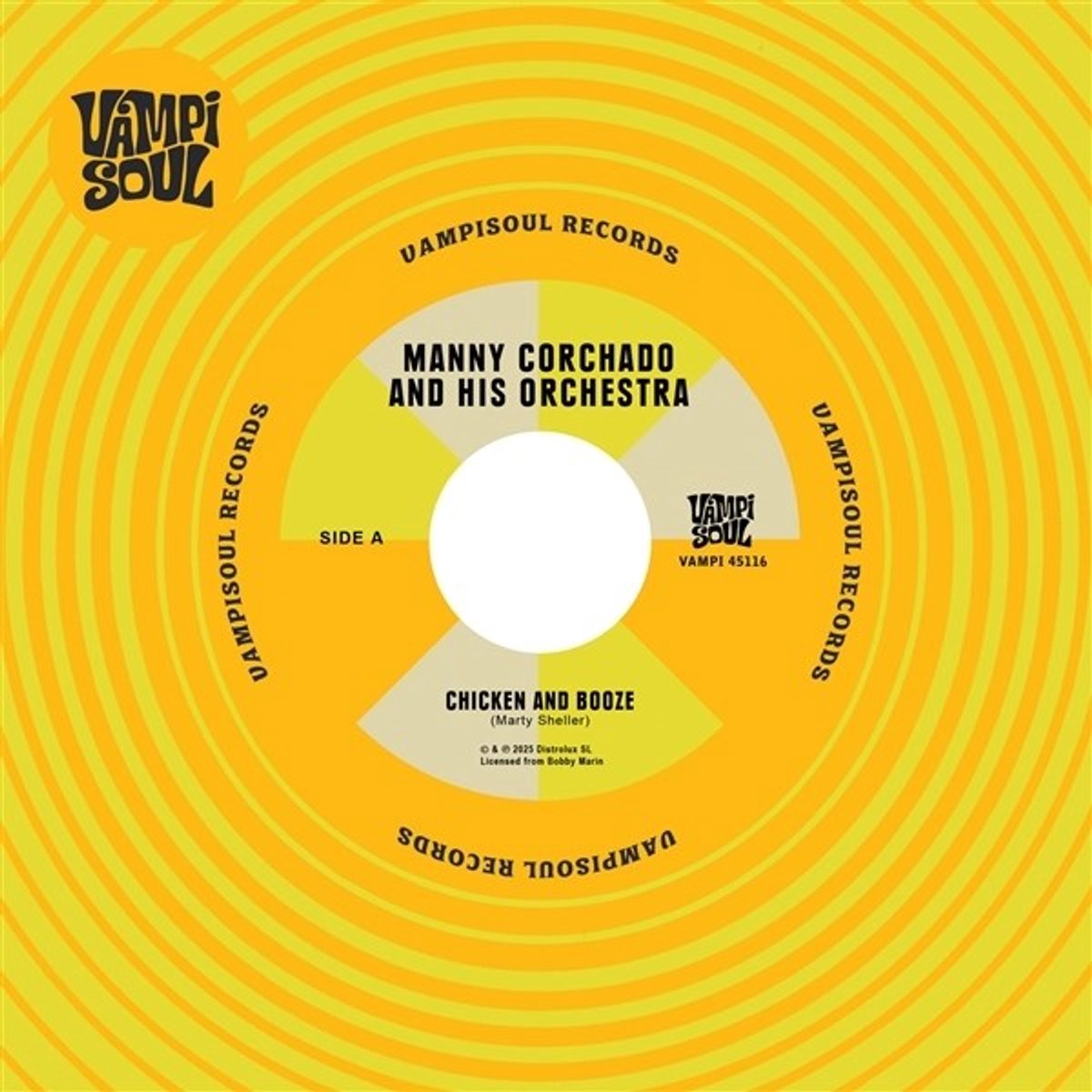 Manny Corchado & Nelson Y Sus Estrellas - Chicken And Booze (Aguardiente Y Pollo) (7" Single)