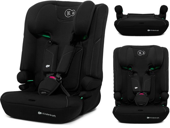 Kinderkraft I-COMFY 3-in-1 i-Size Autostoel – 76-150 cm – Groep 1/2/3 – R129 Goedgekeurd – Zwart