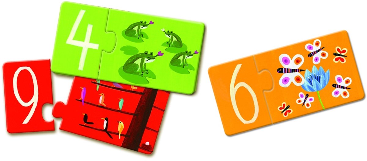 Djeco Puzzel duo - getallen op Prijzenvolger.com
