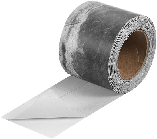 Guidre 2 rollen houtlook plakband, realistische houtnerfreparatie, zelfklevende houtnerf, pantsertape voor zachte plint, deuren, randen, muren, behang, meubels, 8 cm x 4,57 m (bruin