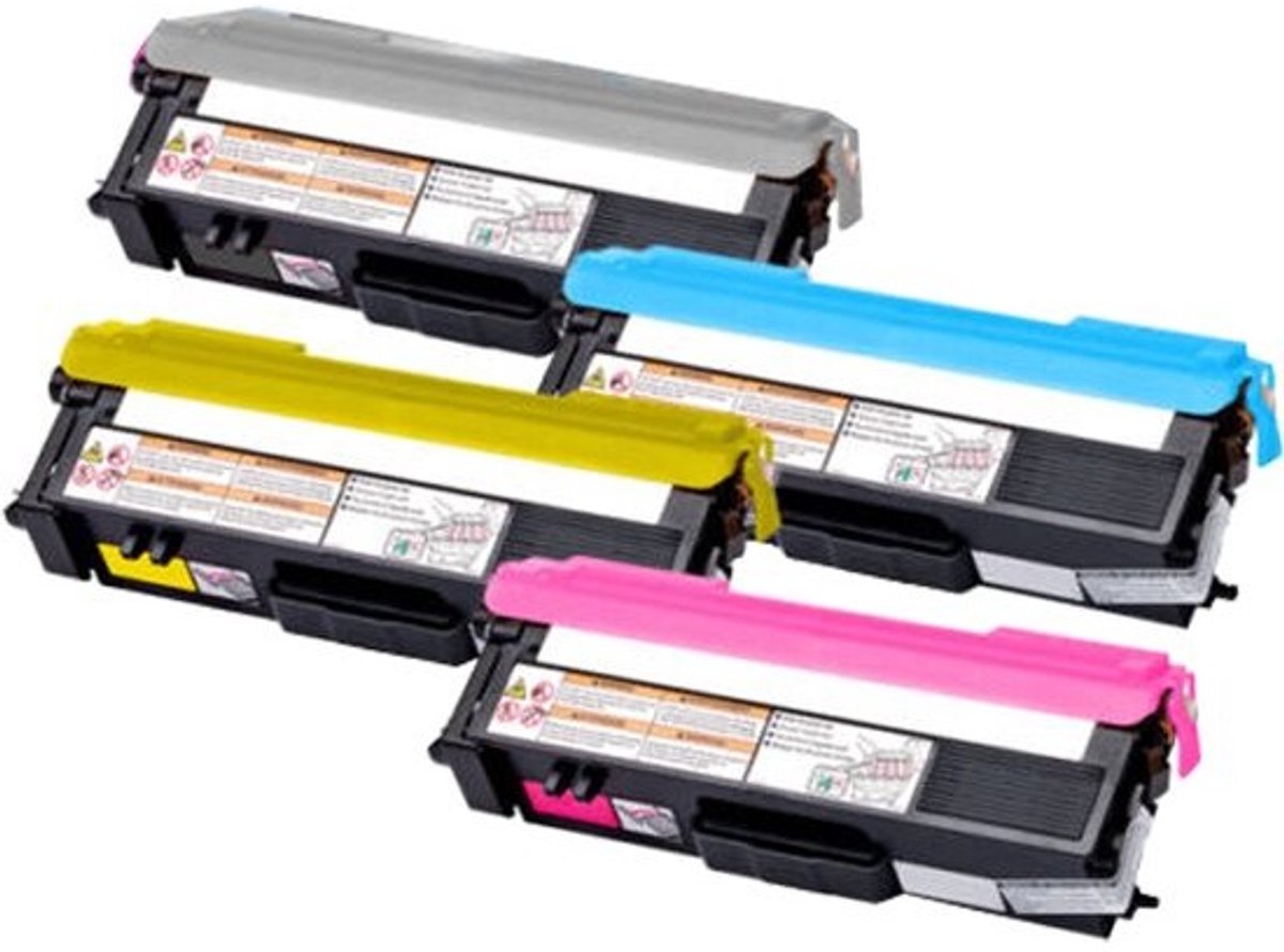 TN-321 Zwart + Kleur Huismerk Toners | Compatible met Brother TN-321 | Geschikt voor Brother DCP 9055 CDN, DCP 9270 CDN, HL 4140 CN, HL 4150 CDN, HL 4570 CDW, HL 4570 CDWT, MFC 9460 CDN, MFC 9465 CDN, MFC 9560 CDW, MFC 9970 CDW