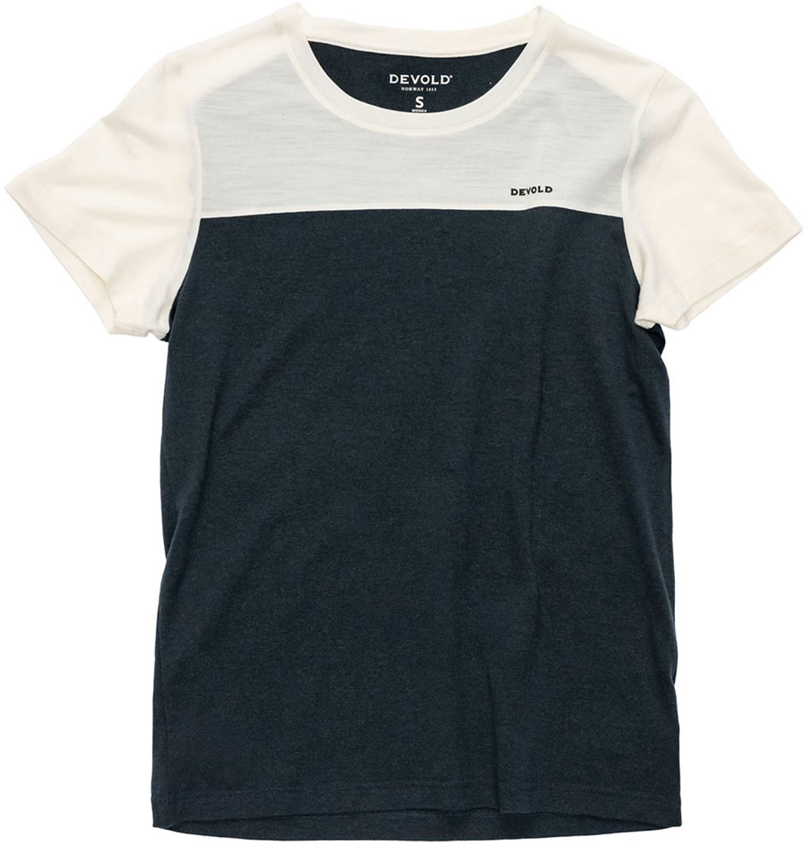 Devold Of Norway Classic Linear T-shirt Met Korte Mouwen Vrouw Wit