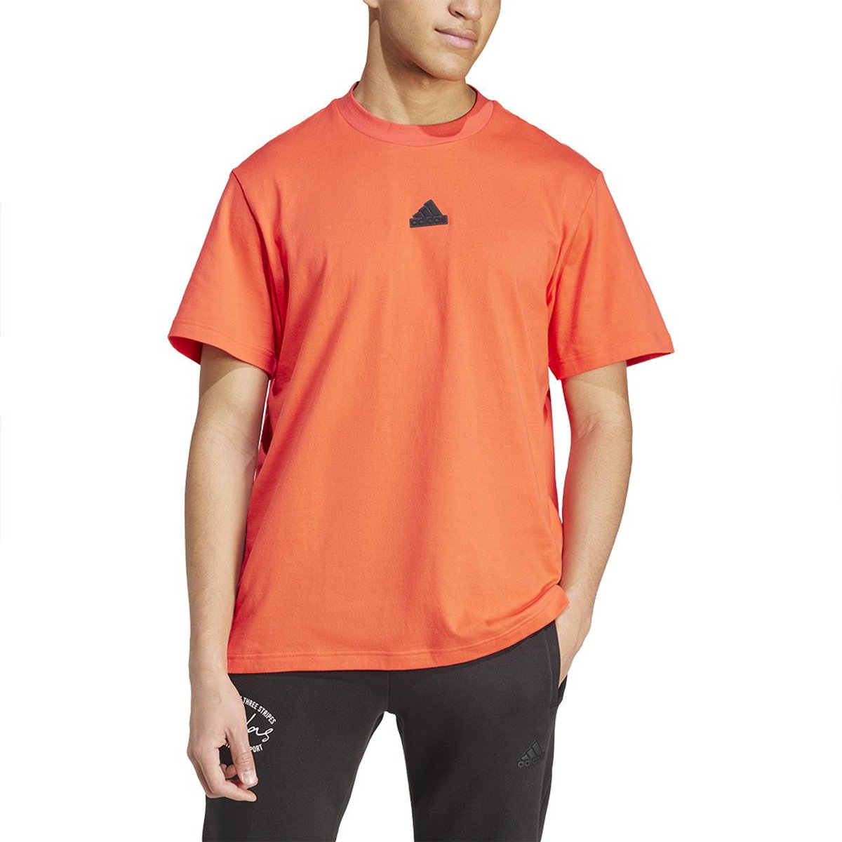 Adidas Brand Love T-shirt Met Korte Mouwen XL Regular Man Rood