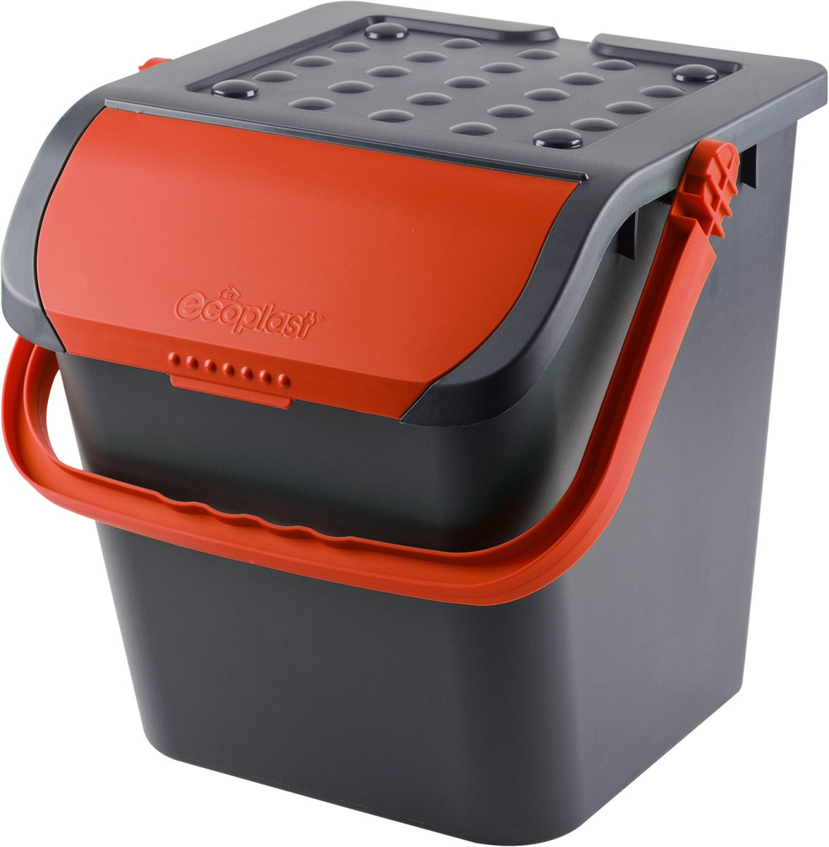 Afvalbak 'Malpie' - Afvalscheiding - Afvalemmer - Oranje - 28L - PMD - Plastic