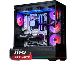 FlowUp x Powered By MSI - De Lang Niet Gek Gaming PC - Don Kaaklijn - AMD Ryzen 5 7600X3D - NVIDIA RTX 5060 Ti 16GB - 32 GB DDR5 RAM - 1TB - Waterkoeling