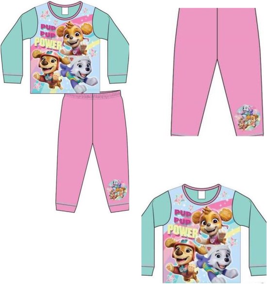 Paw Patrol Meisjes Pyjama's Chase Marshall Skye Everest Slim Fit Veelkleurig 116