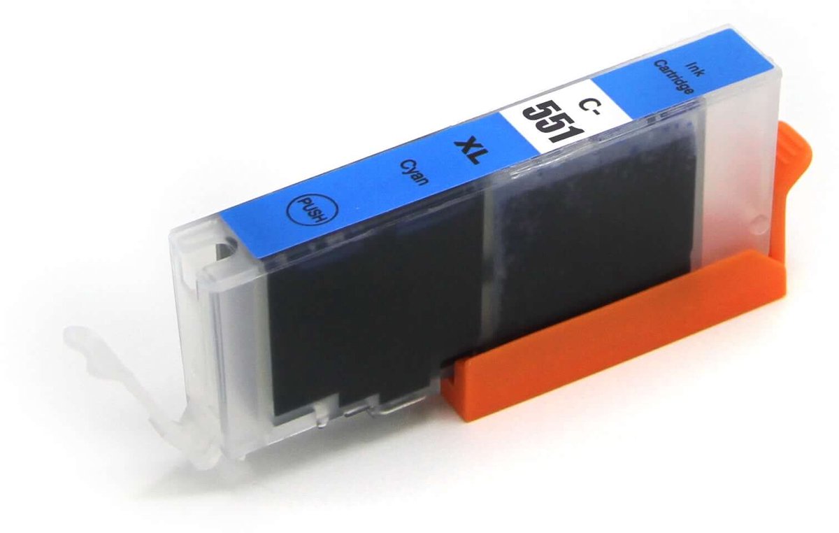 Cartridges Geschikt voor Canon PGI-550 / CLI-551 Cyaan | Geschikt voor Canon Pixma Printers: MG5450 / MG5550 / MG5650 / MG6350 / MG6450 / MG6650 / MG7150 / MG7550 / IP7250 / MX925 / MX725 / IX6850 / IP8750