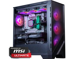 FlowUp x Powered By MSI - De Tuigtop Gaming PC - Don Kaaklijn - AMD Ryzen 7 9800X3D - NVIDIA RTX 5080 16GB - 32 GB DDR5 RAM - 2TB - Waterkoeling